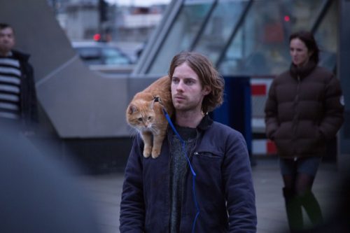 Luke Treadaway, Bob. A Street Cat Named Bob. Kings Cross. Photo by Andreas Lambis.